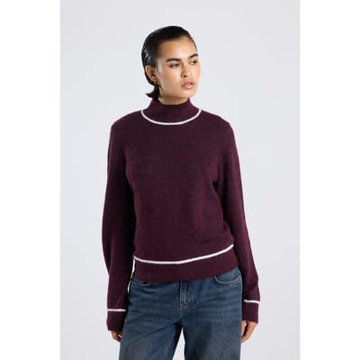America Today Kath Burgundy Maat: XS | Sweaters Outlet | Dames | Bordeaux