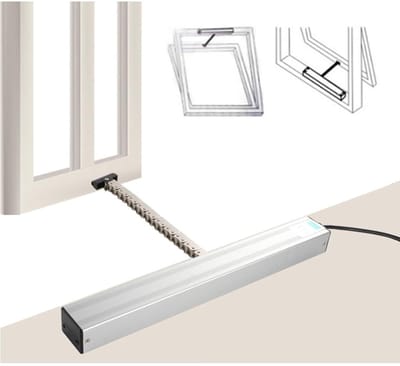 Automatische raamopener - Elektrische opener - Kas ventilatie - Afstandsbediening - 300-1000 mm - Zilver