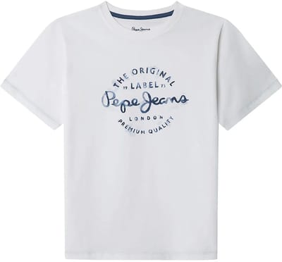 Pepe Jeans Beckett T-shirt Met Korte Mouwen Wit 10 Years Jongen