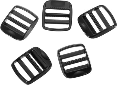 Ladder slot schuivers - Gespversteller riem - Rugzak accessoires - Zinklegering - 19 mm binnenmaat - Zwart