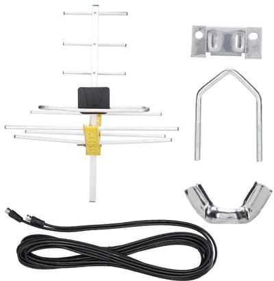 Store_7 - Outdoor Digitale TV Antenne - Hoogwaardige - Sterk signaal - 80 mijl ontvangst - Compact formaat - Ideaal voor buitengebruik - Gesch...