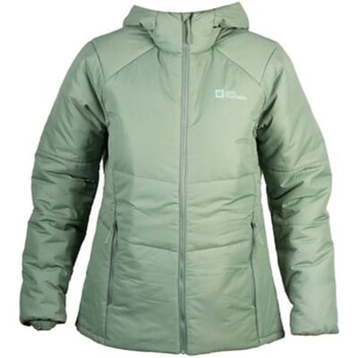 Jack Wolfskin Bergland INS Hoody W, Vrouwen, Groen, Jasje, maat: XXL