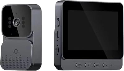 Video Deurbel - Kijkgaatje Camera - Veilig Thuis - 4.3 Inch IPS Scherm - 10x10x10 mm - Zwart