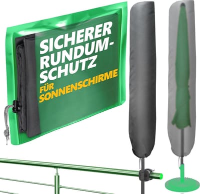 Parasol beschermhoes voor ronde en vierkante parasols tot 200 cm - waterdicht en UV-bestendig