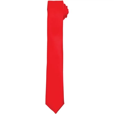 Premier Slim Tie PR793 - Red - One size