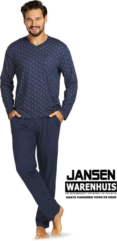 Heren Pyjama 'Blue Diamond'