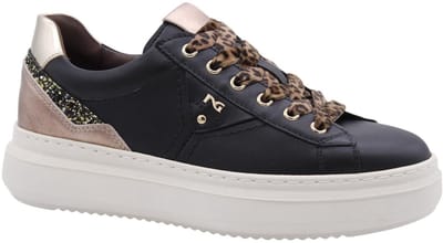 Nerogiardini Sneaker Black Glove Lunar Col.Peat T.Glitter Gr.Top Sab - Fashion Wear - Vrouwen