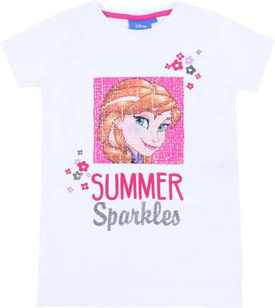 Wit T-shirt Anna Elsa FROZEN
