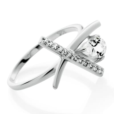 Orphelia 'Charlotte' Dames 925 Sterling Zilveren Ring - Zilver ZR-7580/W
