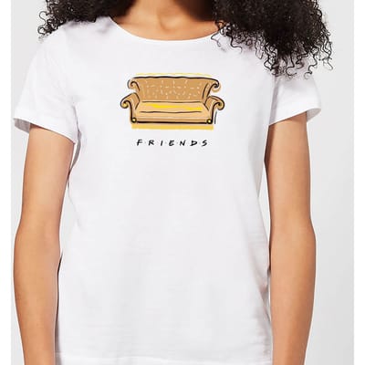 Friends Couch dames t-shirt - Wit - XS