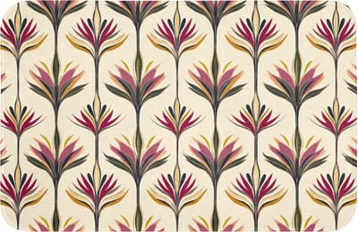 Badmat 60x40 cm - Antislip - Waaier - Motief - Kleurrijk - Badmatten voor badkamer - Badkamermat - Douchemat - Badkamer mat