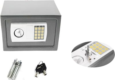 Digitale Elektronische Kluis - Stevige Stalen Kluis - Veilig Opbergen - Dubbele Vergrendeling - 4.6L 8.5L 16L - Zwart Grijs