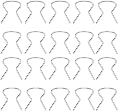 Dailygoods- Bevestigingsclip Metalen - Raamgreepbevestigingsclips - Krukhouder - 20 Stuks - OE 4138439/11100222 - Veiligheid en Kwaliteit - Raamgreepclip