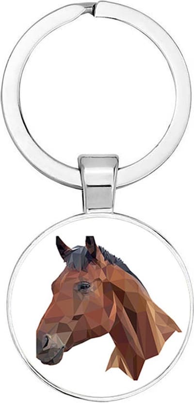 Akyol - Paardenhoofd Sleutelhanger - paarden - paarden liefhebbers - dieren liefhebber - houden van - verjaardagscadeau - gift - geschenk - kado - 2,5 x 2,5 CM