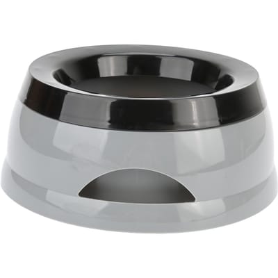 Gamelle d'eau pour chien 750 ml, grande capacité, hygiénique et sûre, à débit lent, pour voyage en voiture L gray
