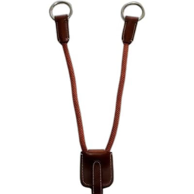 Martingale vork en leren touw Silver Crown