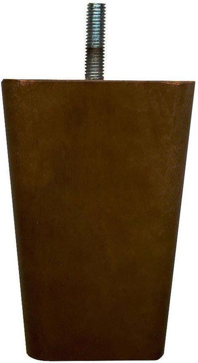 FLE - Meubelpoot zwart taps 7,5 bij 7,5 cm en hoogte 11,5 cm van massief hout (M8)