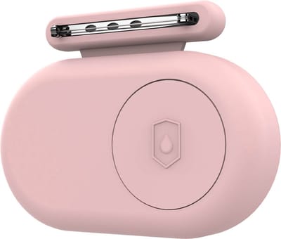 Go Go Gadget - Siliconen case - Geschikt voor Samsung Galaxy SmartTag2 - Veiligheidsspeld bevestigen - Kinderen tracken - Vakantie - Roze
