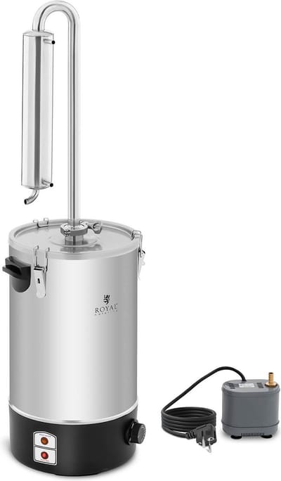 Destilleerder - Water - 20 L - Roestvrij staal - Royal Catering
