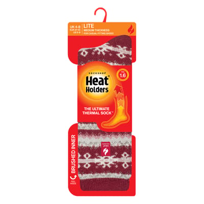 Dames Thermo Lite Patroon Sokken voor de Winter