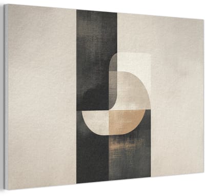 Akoestisch wandpaneel 60x40 cm - Vilt schilderij Modern - Vierkant - Vormen - Akoestische panelen - Geluidsdempende wanddecoratie - Geluidsisolatie woonkamer - Muurdecoratie geluidspanelen