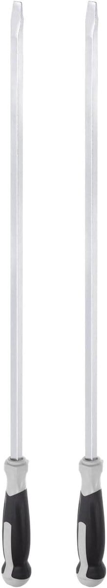 Schroevendraaier set platte kop 2 stuks 12,7 mm rechte schacht 28 inch voor industrie en autoreparatie, duurzaam en veelzijdig gereedschap