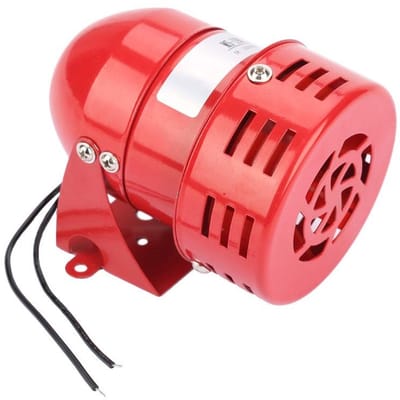 Dailygoody - Sirene Alarm - 120dB Geluid - Rood - Diefstalbeveiliging - Industrieel Geluid - Motor Alarm - Geschikt voor Wandmontage - Rood