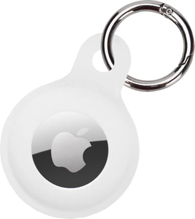 Jumada's Sleutelhanger - Airtag  - Siliconen - Wit - Geschikt voor Apple AirTags