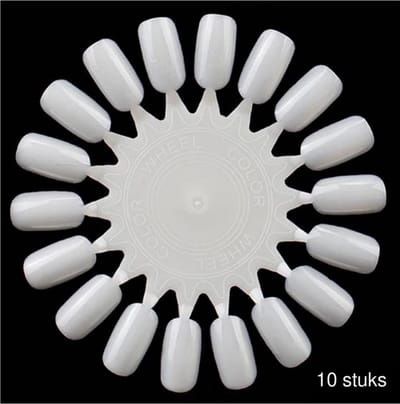 Goodbitz® - Nageldisplay - 10 stuks - Nagelwiel - Nagellak kleuren waaier - Nagelpalet - Nagel display - Nagellak waaier - Nagel waaier - Nagel wiel - Nagel display waaier - Nagellak organizer - Nagelwaaier - Nail art display - Color pops