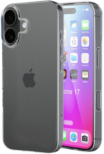 Mobiparts hoesje geschikt voor Apple iPhone 17 - Zacht TPU - Schokabsorberend TPU - Grip Coating - Transparant