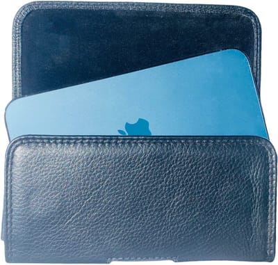 HEM (Rund) Leer Broekriem Hoesje – Geschikt voor iPhone 16 – Zwart Broekriem Telefoonhoesje