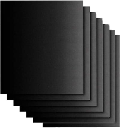 Grillmatten, set van 6, BBQ anti-aanbak grillfolie, herbruikbaar, PFOA-vrij, grillpapier, grill- en bakmat voor vlees, vis en groenten, 40 x 32,5 cm, BBQ en bakbenodigdheden mat