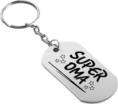Akyol - super oma sleutelhanger - Oma - familie - cadeau - 54 x 29mm