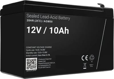 Premium 12V 10Ah Accu – Onderhoudsvrije AGM Batterij voor Elektrische Kinderauto’s, Motoren & Quads – Krachtige 12 Volt Voeding – 151 x 98 x 94 mm