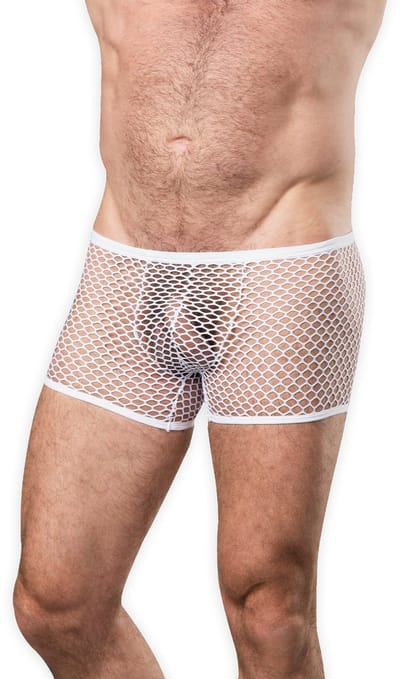 Amorable - Visnet Herenshort - Wit S/M