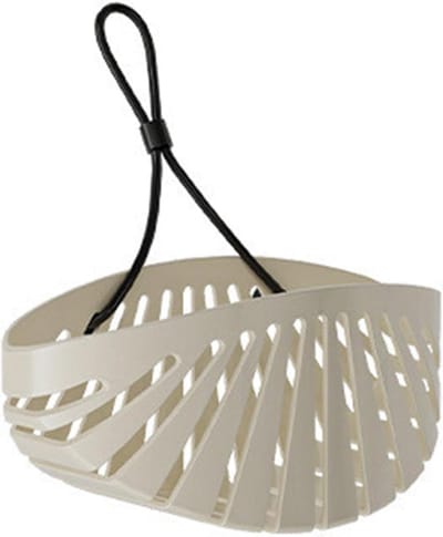 Sponshouder - Gootsteen Organizer - Keuken Ordenen - Schaalvormig Ontwerp - 14.8 x 7.4 cm - Grijs