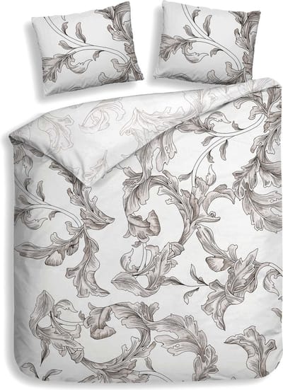 Heckettlane Clarabella Dekbedovertrek - Tweepersoons - Bamboe - 200x200-220cm - Wit