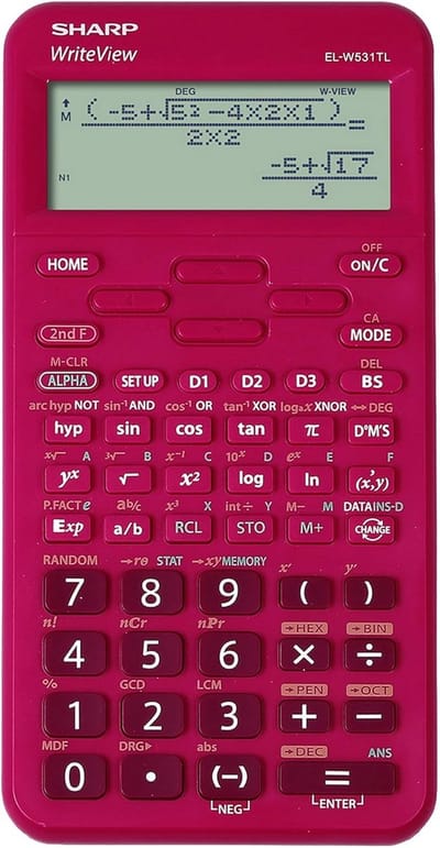 Wetenschappelijke Rekenmachine - Schoolrekenmachine - Studie Wiskunde - WriteView Technologie - 15.8 x 8 x 1.5 cm - Roze