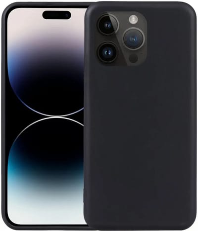 Dun TPU Hoesje Zwart Geschikt voor Apple iPhone 15 Pro | Back Cover Matte Zwart | Flexibel | Lichtgewicht | Ultra Dun