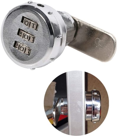 Dailygoody - Mechanisch slot - 3-cijferige combinatie - Schokbestendig en eenvoudig te installeren - Geschikt voor meubels - Ideaal voor studenten en