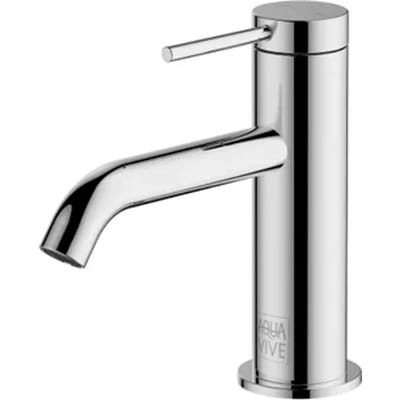 Aquavive Wastafelmengkraan Kobuk - Lage Uitloop - Chroom - 15,3cm