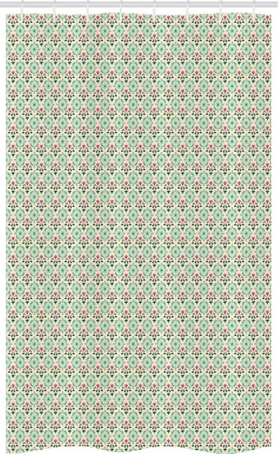 ABAKUHAUS Damast Douchegordijn – 120x180 cm – Modern Ontwerp, Waterafstotend