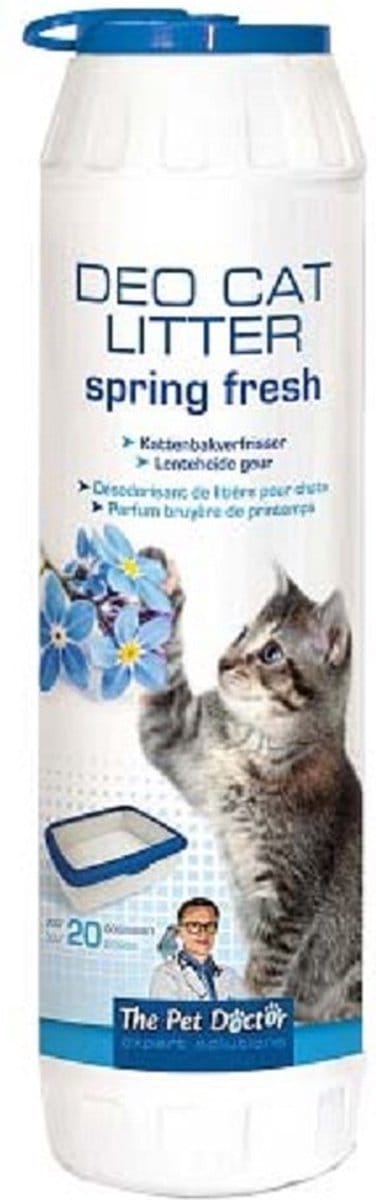 The Pet Doctor Kattenbakverfrisser Spring Fresh 750 g - Deo voor Kattenbak - Geurneutralisator - Frisse Lentengeur