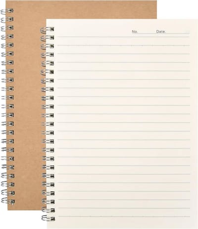 Notitieboekje A5 - Draadgebonden - Gelinieerd papier - Ideaal voor notities en dagboek - ShopVlot