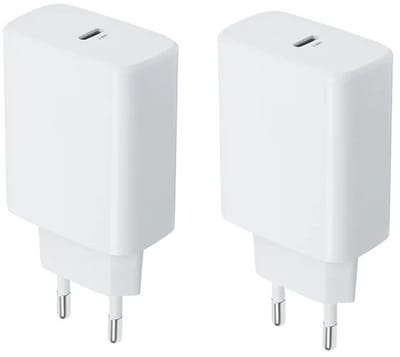 2 stuks OneOne 25W super snellader. Witte oplader met USB C. PD en Quick Charge lader adapter past op Apple iPhone 15, iPhone 15 Plus, 15 Pro, 15 Pro Max, iPhone 16, 16 Plus, 16 Pro, iPhone 17, 17 Air, 17 Pro, 17 Ultra