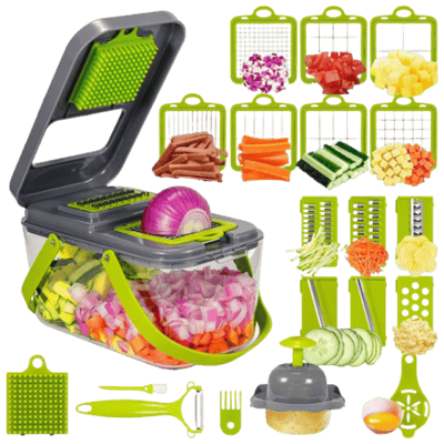 22-in-1 Multifunctionele Groentesnijder & Hakker Model 07200