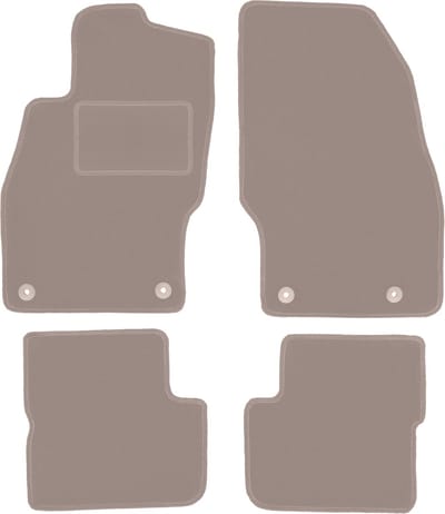 Beige veloursmatten voor: Opel Corsa D hatchback (2006-2015)