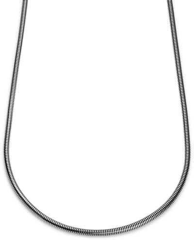 Essentials | 4 mm Zilverkleurige Ketting met Slangenschakels