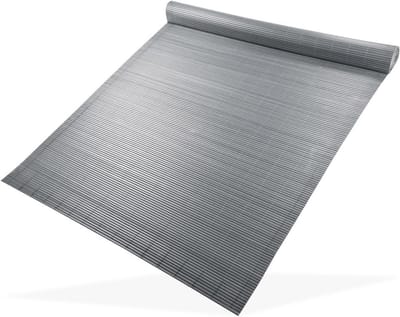 Zichtweringmat - Privacy scherm - Terras afschermen - Ondoorzichtig PVC - 180x500 cm - Grijs