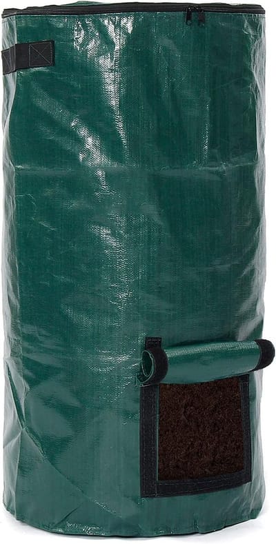 Compost Zak - Afval Bak - Organisch Fermenteren - Met Visueel Venster - 15 Gallons - Groen